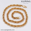 43824 chine usine directe gros bijoux collier 18 k long motif luxe plaqué or bijoux collier